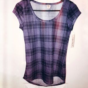 Sheer Plaid Tshirt